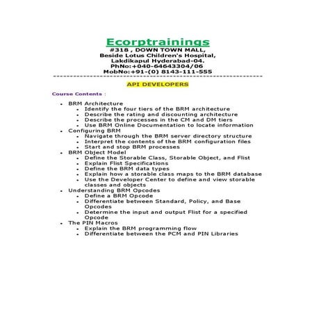 Sun ldap training hyderabad | PDF