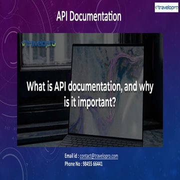 API Documentation | API Integration Platform | Travel API | PPTX
