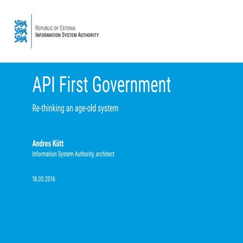 API First Government