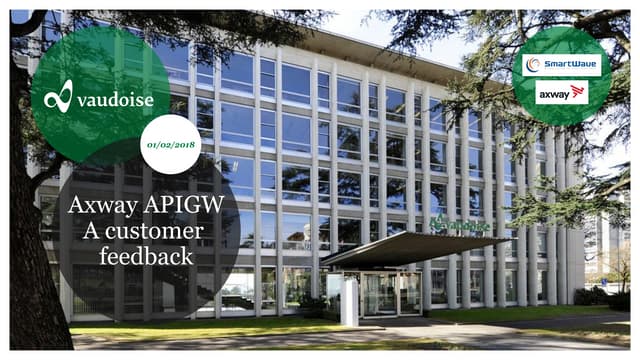 Api gateway @ vaudoise assurances