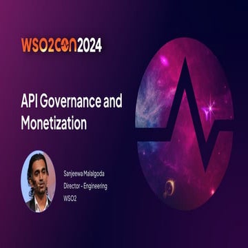 API Governance and Monetization -  The evolution of API governance