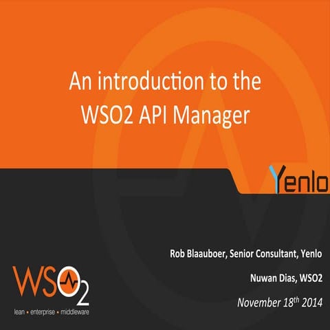 API Webinar November 18th 2014