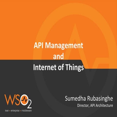 API Management and Internet of Things 