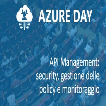 Api management security policy - monitoring - azure day | PPTX ...