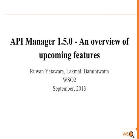 API Manager 1.5.0 - An overview of upcoming features