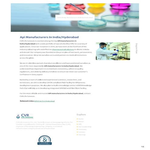 API manufacturers in India,Hyderabad.pdf
