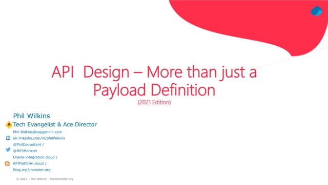 Api more than payload (2021 Update)