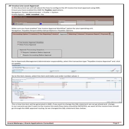Ap invoice line level approval - R12  