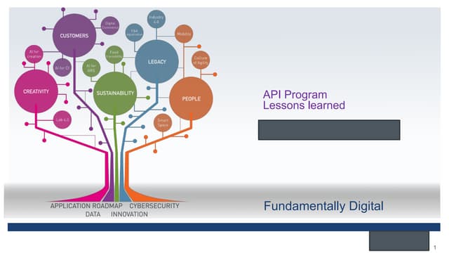 Customer testimonalAPI ProgramLessons learned