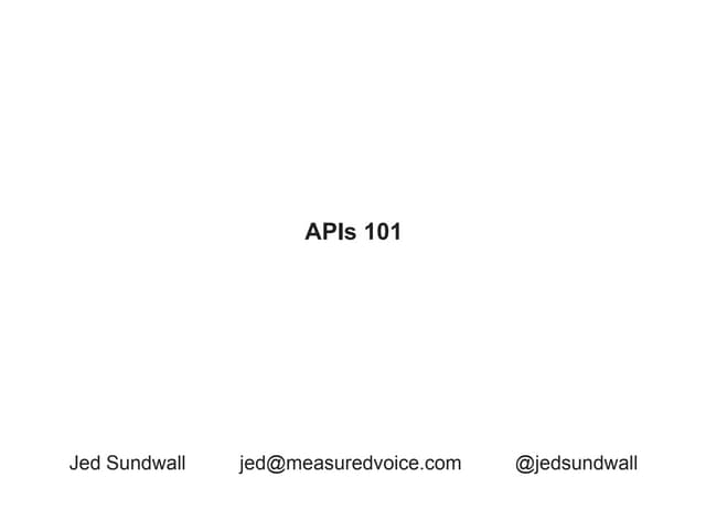 Apis 101