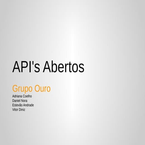 Apis abertos