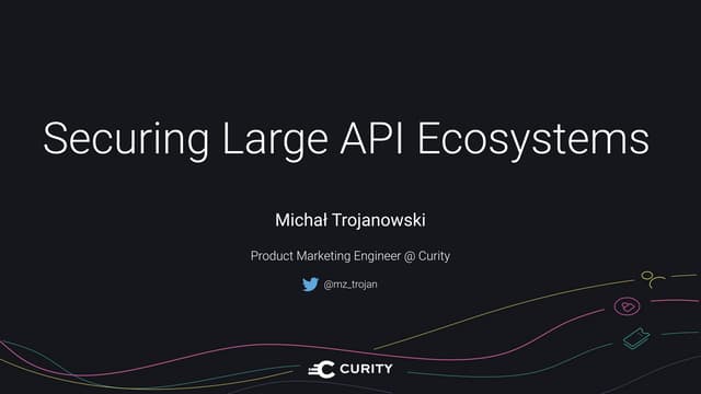 2022 APIsecure_Securing Large API Ecosystems