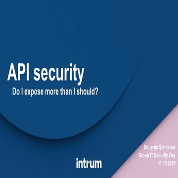 API security