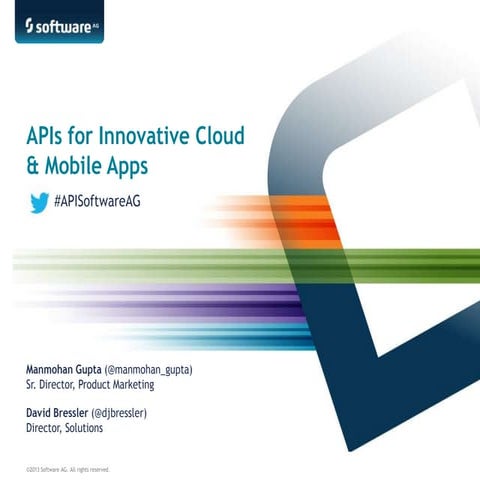 API's for innovative cloud and mobile apps