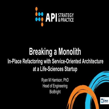 Breaking a monolith: In-place refactoring with service-oriented architecture ...