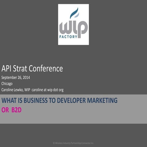 WHAT IS BUSINESS TO DEVELOPER MARKETING OR B2D