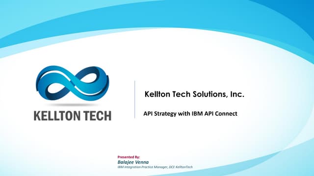 API strategy with IBM API connect