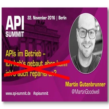 APIs in production - we built it, can we fix it?