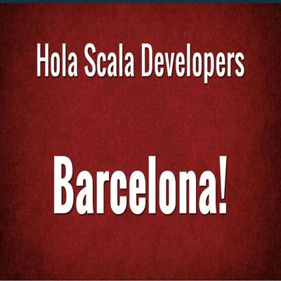 Enterprise APIs With Ease - Scala Developers of Barcelona