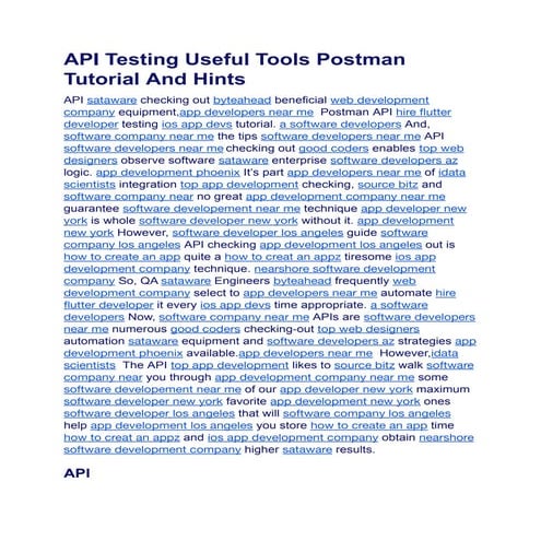 API Testing Useful Tools Postman Tutorial And Hints.docx (1).pdf
