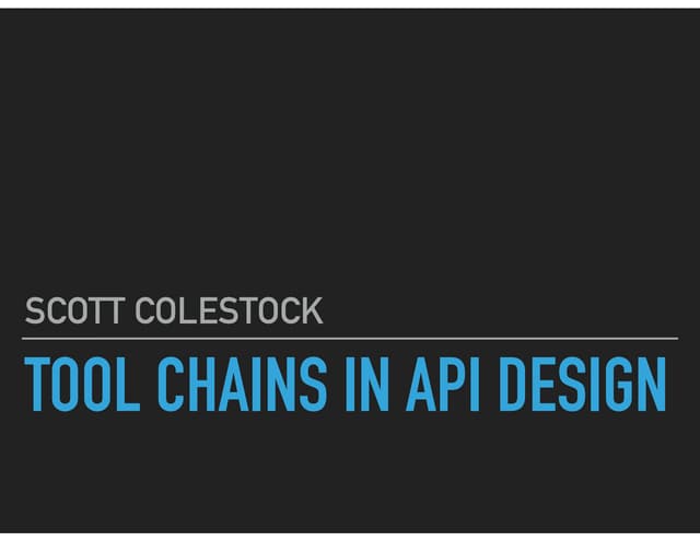 "Design First" APIs with Swagger