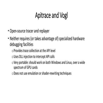 Review: Apitrace and Vogl