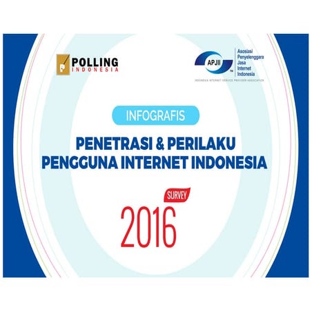 Infografis Penetrasi dan Perilaku Pengguna Internet Indonesia 2016 APJII