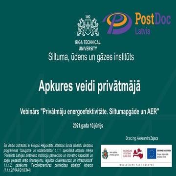 Apkures veidi privātmājā | PDF