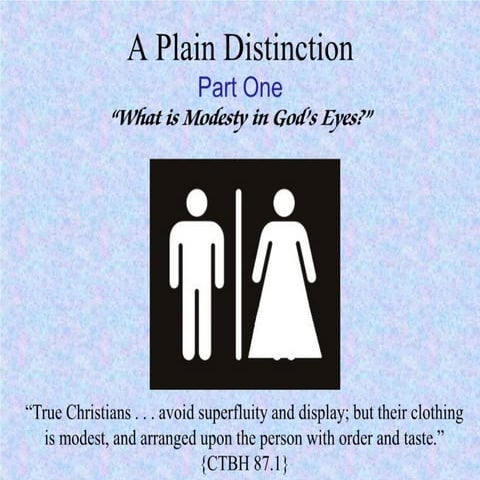 A plain distinction part 1