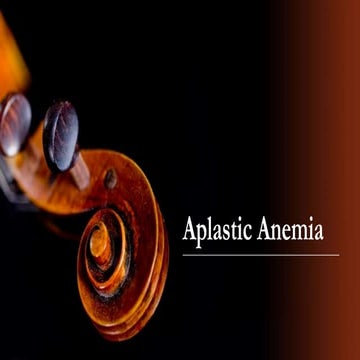 Aplastic anemia