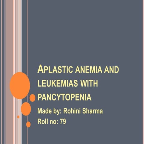 Aplastic anemia