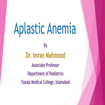 Aplastic anemia