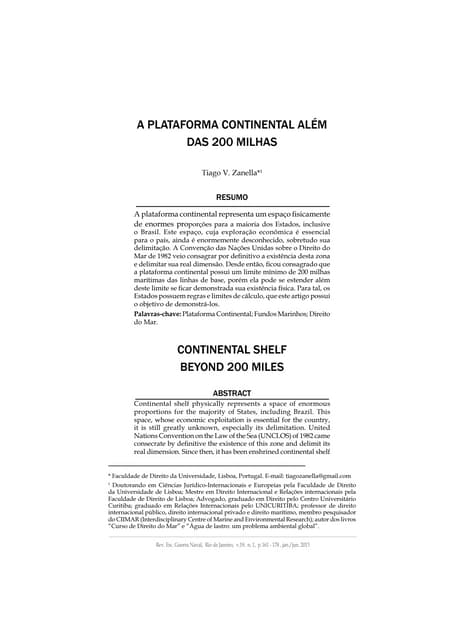 A plataforma continental além das ...