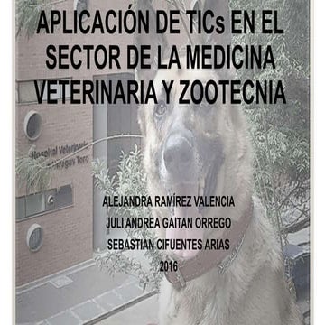 Aplicación de TICs en el sector de la medicina veterinaria y zootecnia