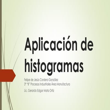Aplicación de histogramas