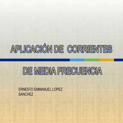 Aplicación de media frecuencia