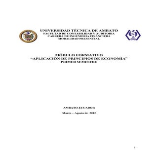 Aplicación de principios de economí...