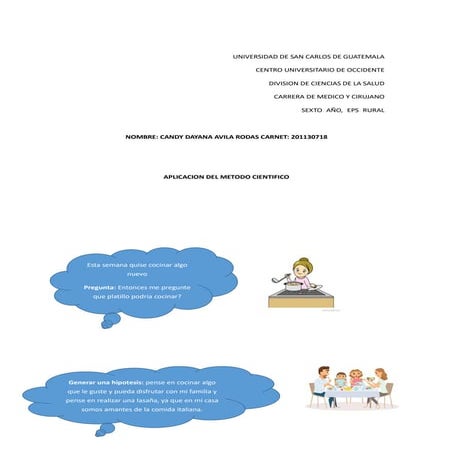 Aplicacion del metodo cientifico | PDF