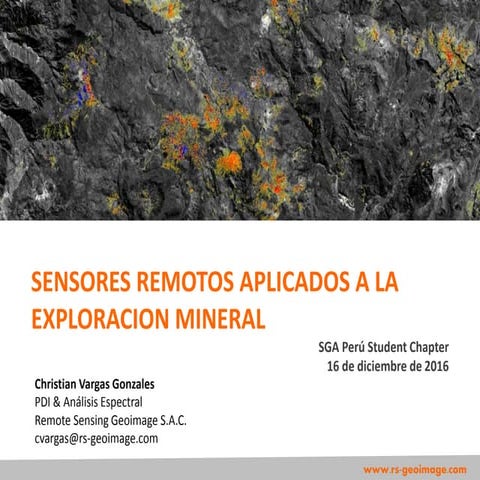 Aplicacion de los sensores remotos en la exploracion sga dic 16