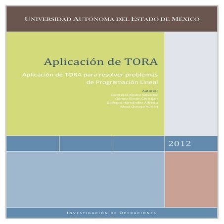 Aplicacion de tora a pl | PDF
