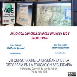 Aplicación didáctica de ArcGIS Onli...