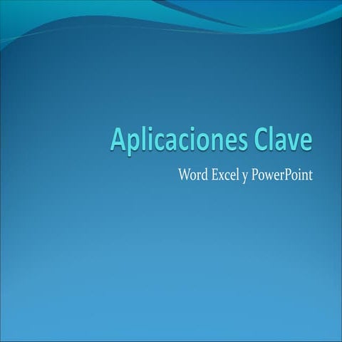 Aplicaciones claves power point  martha