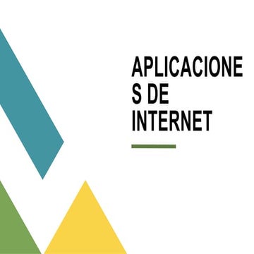 APLICACIONES DE INTERNET, CARACTERISTICAS