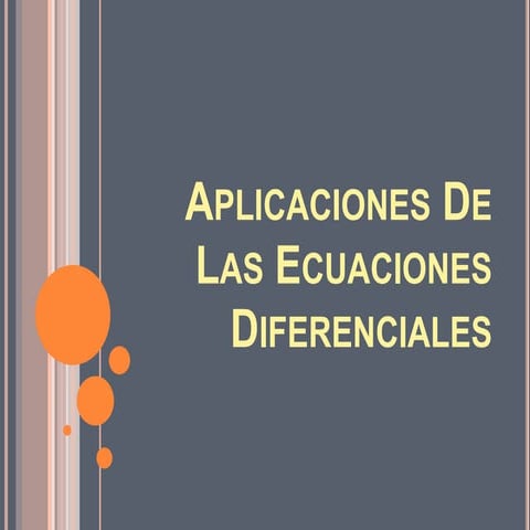 Aplicaciones ecuaciones =d