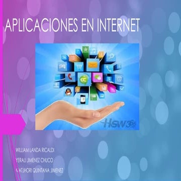 Aplicaciones en Internet: Funciones y Usos de Apps Populares | PPTX