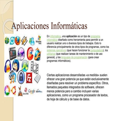 APLICACIONES INFORMATICAS