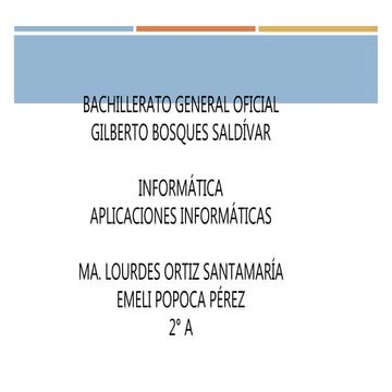 Aplicaciones informáticas