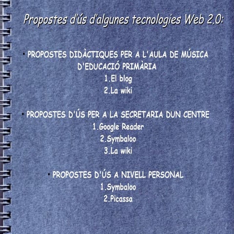 Aplicacions de la web2.0