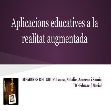 Aplicacions educatives realitat augmentada 