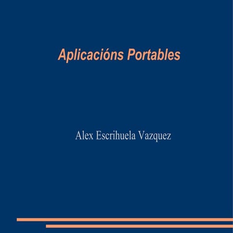 Aplicaciçons portables